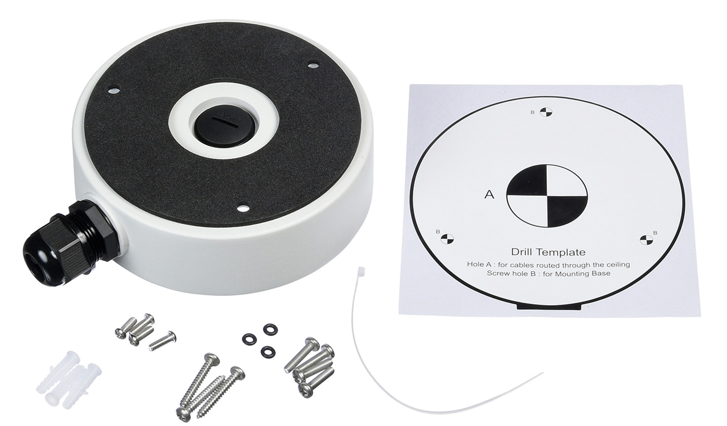 Монтажная коробка настенная RVi-1BMB-9 white